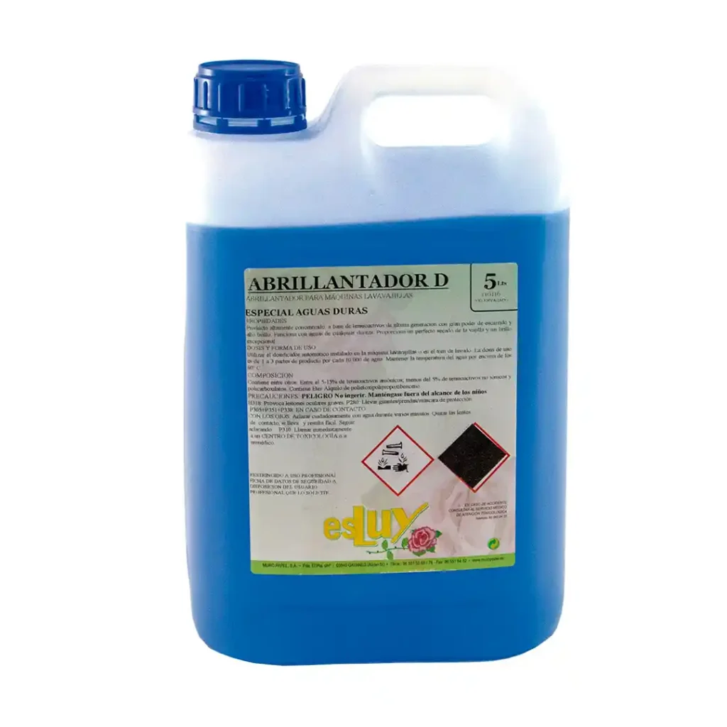 Abrillantador CrisoBrill D Aguas Duras 5l Luy Detergentes lavavajillas