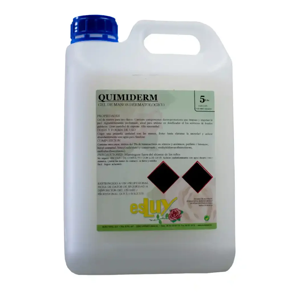 Gel Manos Quimiderm Dermatológico 5l Luy Limpiadores